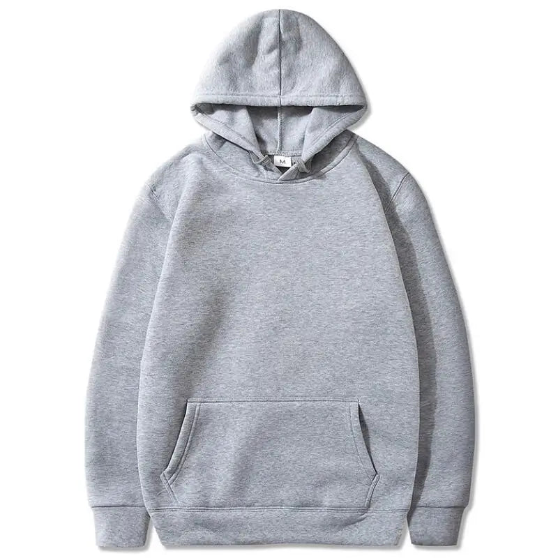 Gray hoodie on a white background