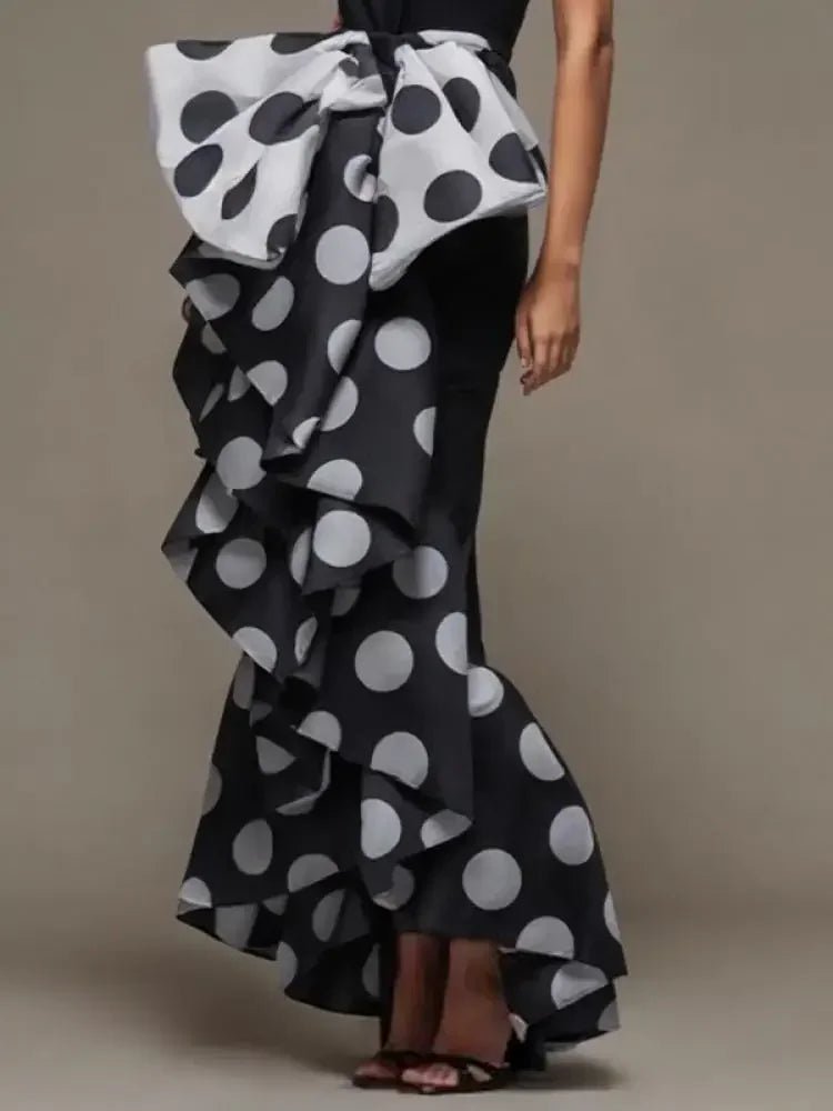 Polka Dot Sheath Dress Women UK - FTF Market