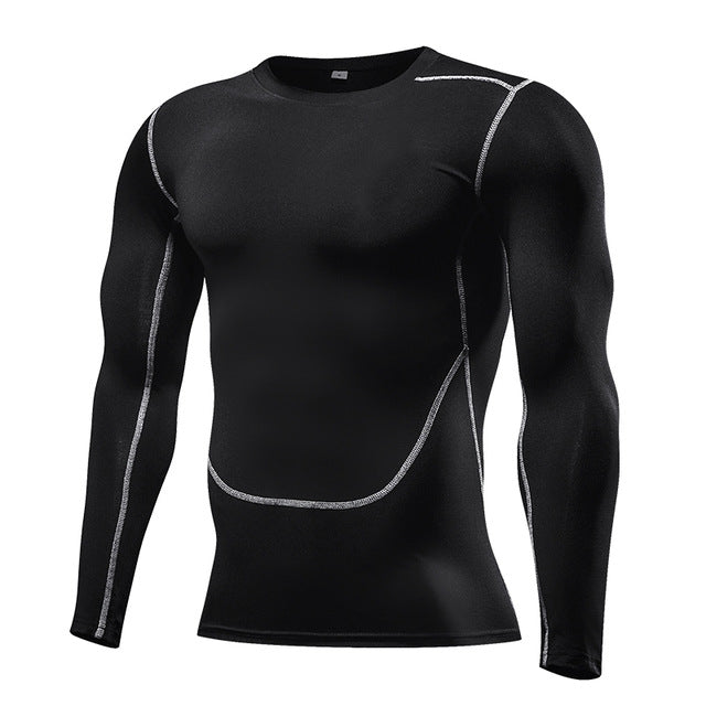 Black men's performance training shirt
