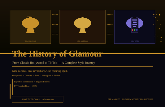 Timeline of glamour history from 1930s Hollywood to TikTok 2025 — FTF Market women's fashion UK blog