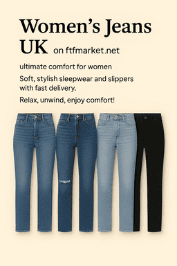 Premium butt-lift women's jeans UK high-waist denim sculpting FTF Market collection