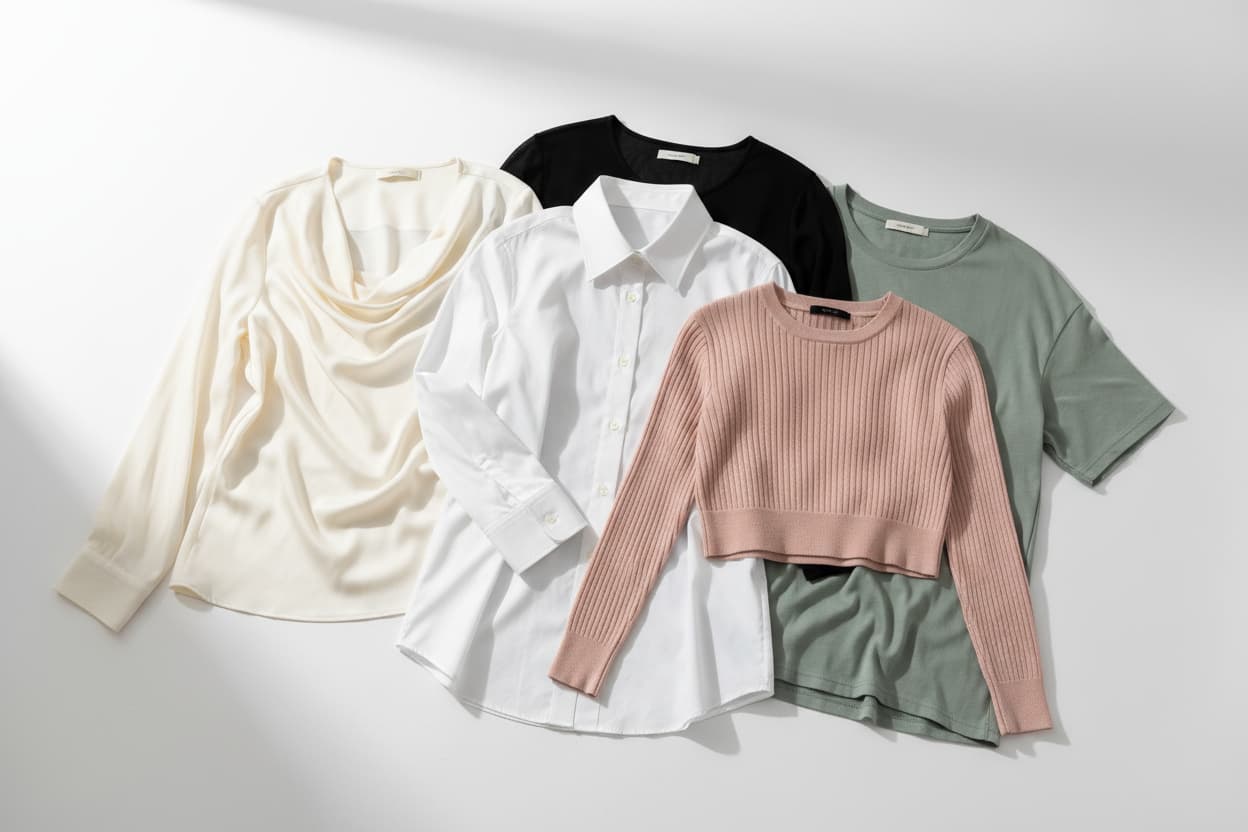 Tops & Blouses Collection – curated selection of blouses, shirts and stylish tops for women, FTF Market UK.