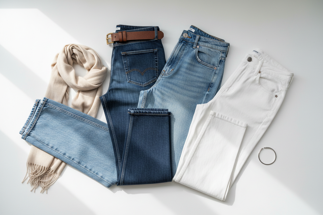 Women's butt-lift jeans UK — high-waist skinny, straight and wide-leg denim styles at FTF Market.
