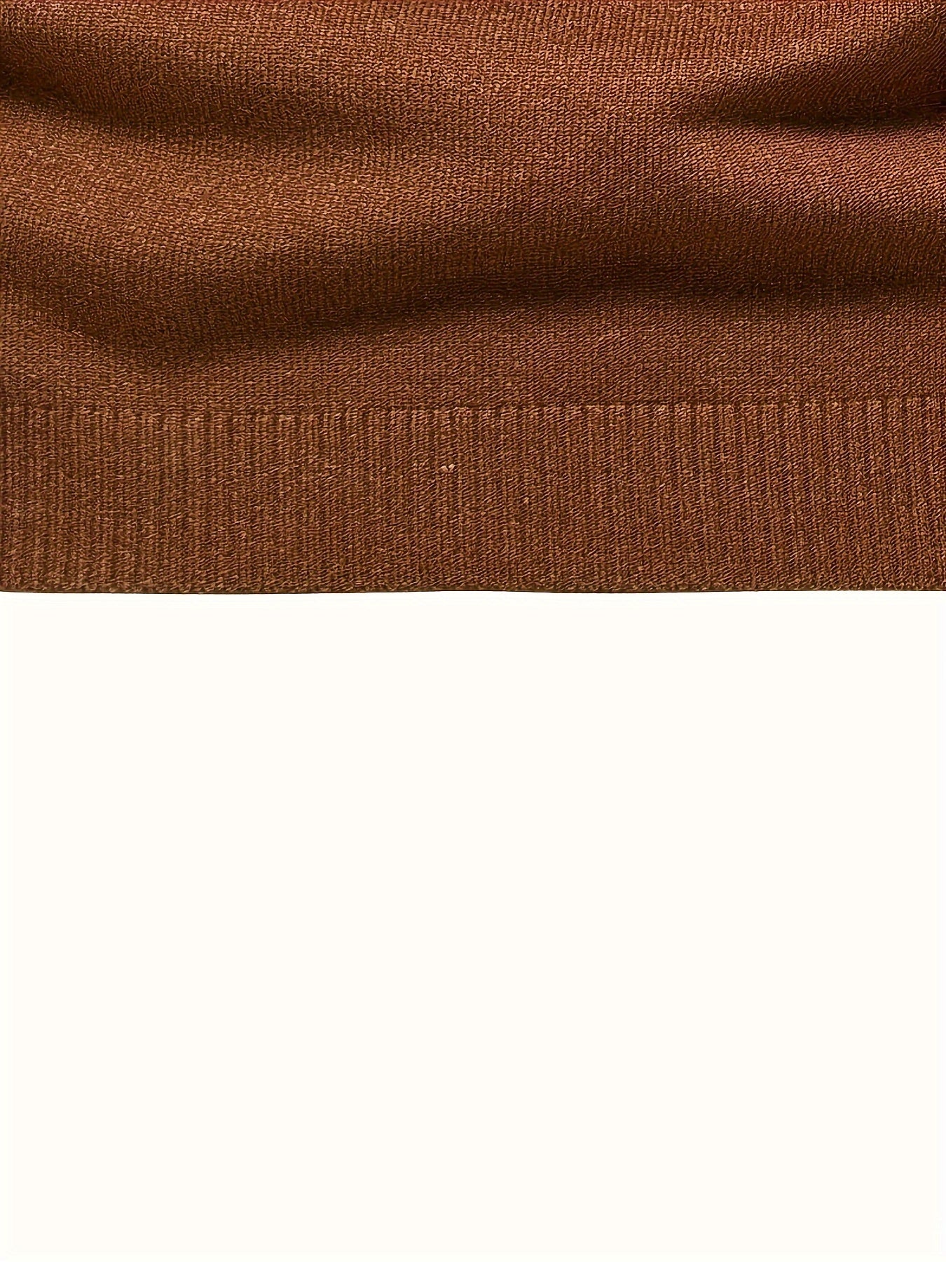 Men's High-Neck Knit Sweater - Autumn/Winter 2023 Collection, Soft Brown Cable Knit Pullover with Ribbed Cuffs, Non-Transparent, Stretch Fabric, Machine Washable. Men's High-Neck Knit Sweater, Autumn/Winter Collection, Soft Brown Cable Knit, Ribbed Cuffs, Stretch Fabric, Non-Transparent, Machine Washable, Pullover, FTF Market UK, ftf fashion