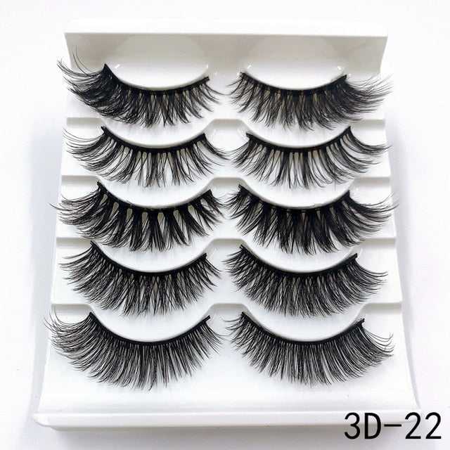 3D Mink Lashes 5 Pairs - FTF Market