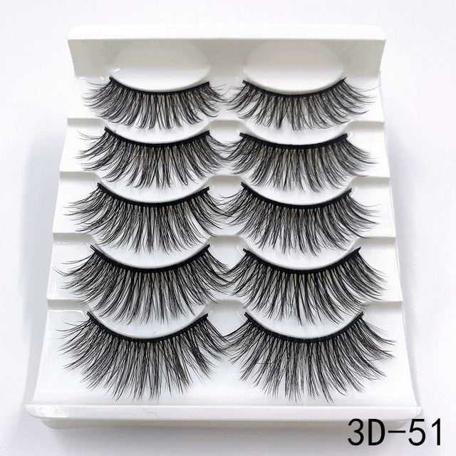 3D Mink Lashes 5 Pairs - FTF Market