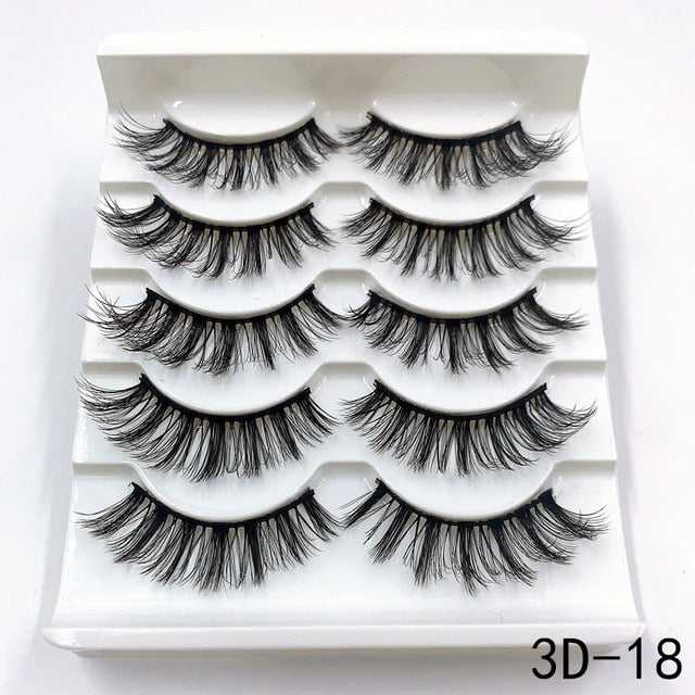 3D Mink Lashes 5 Pairs - FTF Market