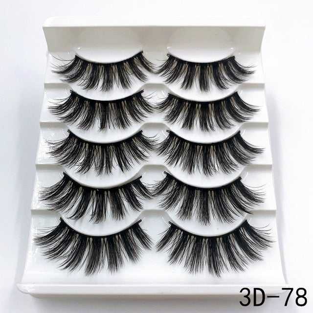 3D Mink Lashes 5 Pairs - FTF Market