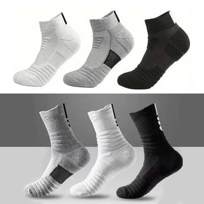 Men's anti-slip football grip socks with rubber sole pads – performance sports socks FTF Market UK