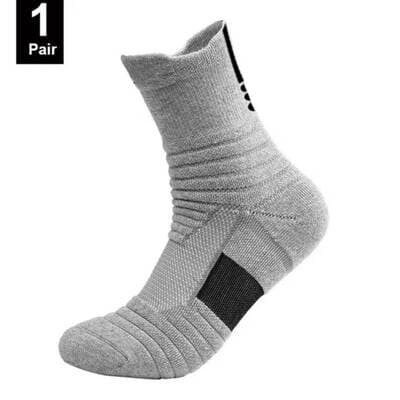 Men's anti-slip football grip socks with rubber sole pads – performance sports socks FTF Market UK