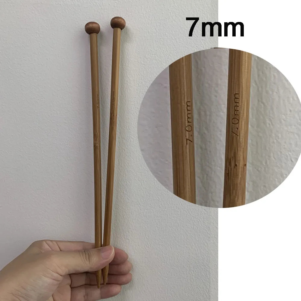 Pair of 35cm Bamboo Knitting Needles, 3mm to 10mm, pointed carbonized wooden single, beginners, ftf fashiBamboo Knitting Needles, 35cm knitting needles, 3mm to 10mm needles, pointed carbonized wooden needles, single needles, knitting for beginners, knitting supplies, bamboo needles, hand knitting tools, ftf fashion, affordable luxury fashion market, ft fast fashion, ft fashion, uk fashion market trends, ftf market UK trendy fashion, ftf market UK trendy fashion at affordable prices, fast fashion explainon, 