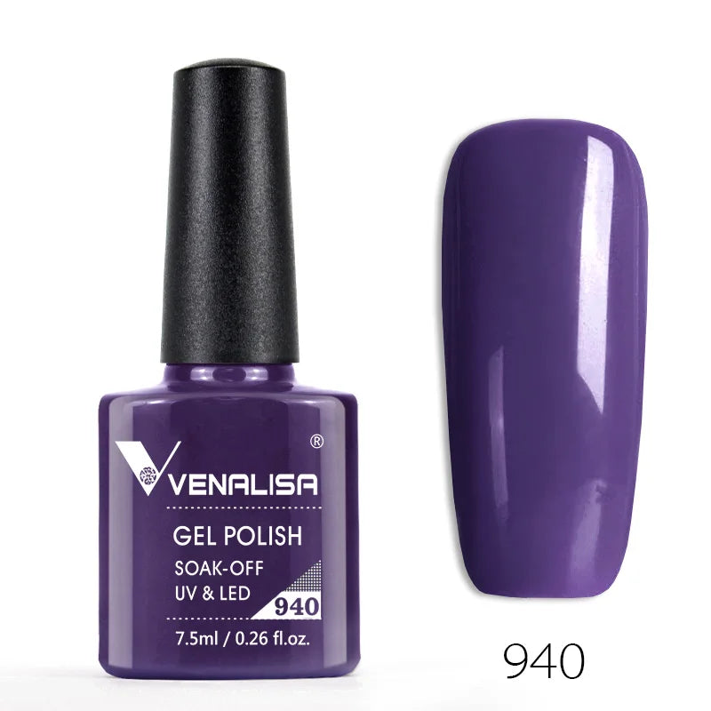 Venalisa 60 Color Organic Gel Polish Set – Odorless, Vegan, Long-Lasting Nail Art Kit
