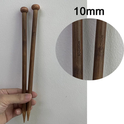 Pair of 35cm Bamboo Knitting Needles, 3mm to 10mm, pointed carbonized wooden single, beginners, ftf fashiBamboo Knitting Needles, 35cm knitting needles, 3mm to 10mm needles, pointed carbonized wooden needles, single needles, knitting for beginners, knitting supplies, bamboo needles, hand knitting tools, ftf fashion, affordable luxury fashion market, ft fast fashion, ft fashion, uk fashion market trends, ftf market UK trendy fashion, ftf market UK trendy fashion at affordable prices, fast fashion explainon, 