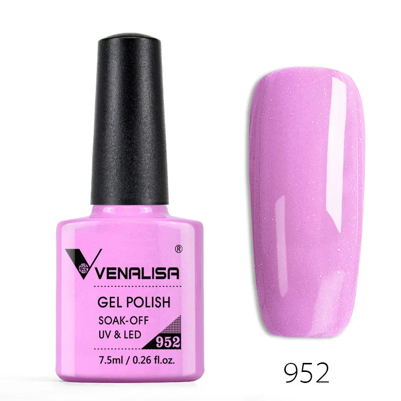 Venalisa 60 Color Organic Gel Polish Set – Odorless, Vegan, Long-Lasting Nail Art Kit