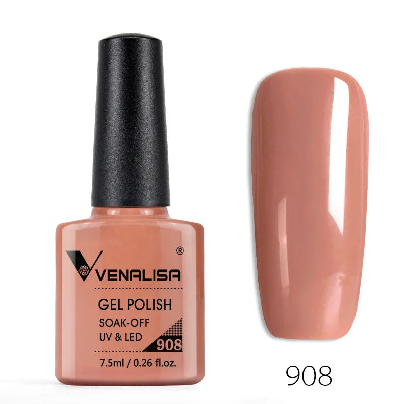 Venalisa 60 Color Organic Gel Polish Set – Odorless, Vegan, Long-Lasting Nail Art Kit