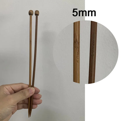 Pair of 35cm Bamboo Knitting Needles, 3mm to 10mm, pointed carbonized wooden single, beginners, ftf fashiBamboo Knitting Needles, 35cm knitting needles, 3mm to 10mm needles, pointed carbonized wooden needles, single needles, knitting for beginners, knitting supplies, bamboo needles, hand knitting tools, ftf fashion, affordable luxury fashion market, ft fast fashion, ft fashion, uk fashion market trends, ftf market UK trendy fashion, ftf market UK trendy fashion at affordable prices, fast fashion explainon, 