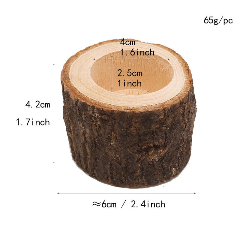 Wooden log with measurements and weight information on a white background