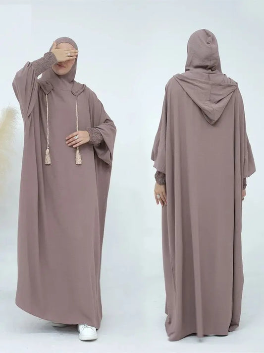 Ramadan Niqab Khimar Muslim Abaya featuring Dubai and African styles for Islamic prayer wear