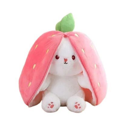 Creative Strawberry Rabbit Doll, Little Rabbit Plush Toy, birthday gift, Valentine's Day pillow, carrot design, ftf fashion