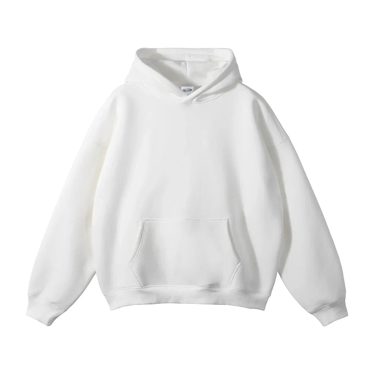 White hoodie on a white background