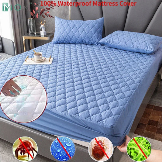 Waterproof Mattress Cover – 100% waterproof, thicken protector, non-slip fitted bed sheet. Available in single, double, queen, and king sizes. Perfect for safeguarding your bed against spills and stains. Available on FTFmarket.net, fast delivery in the UK. Stay stylish with FTF Fashion and Mode FTF.