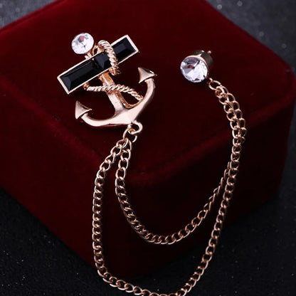 Elegant rhinestone lapel pins for men and women. Tassel, crown, floral pins for suits, collars, weddings, parties. Zinc alloy metal, classic style.