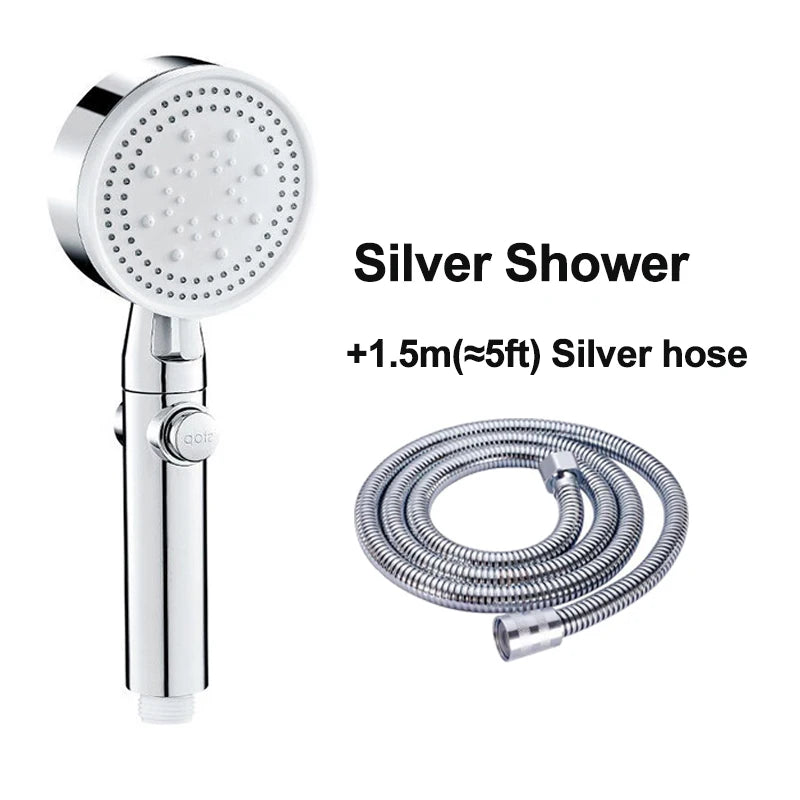 Luxury Chrome Shower Head With Detachable Hose FTF Market