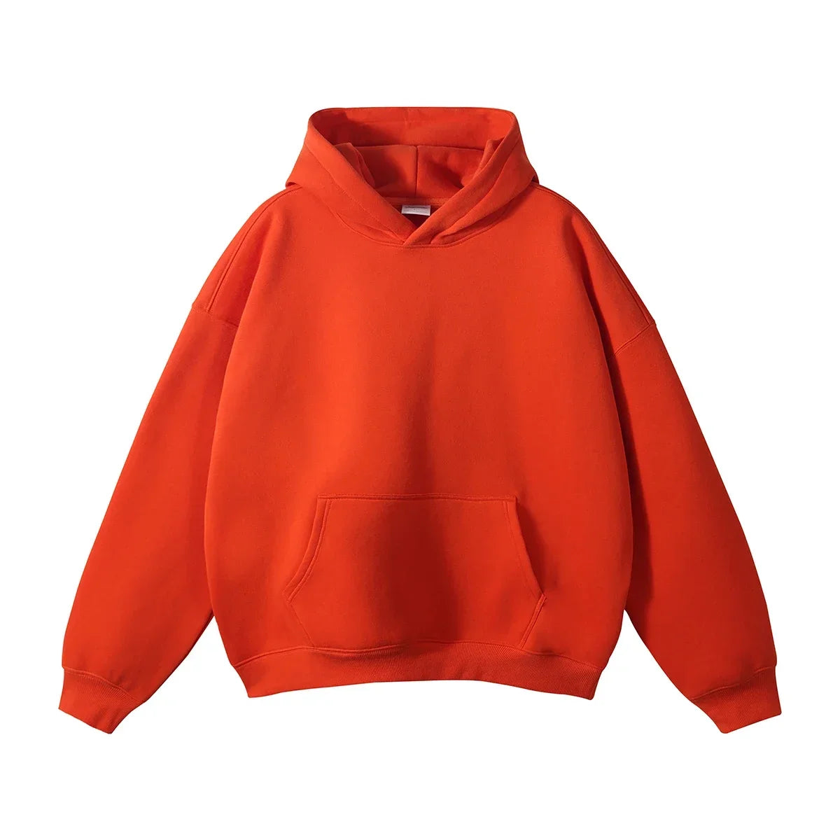 Orange hoodie on a white background