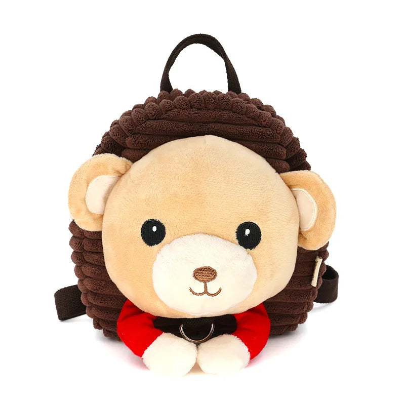 Cute animal toddler backpack with safety harness leash.