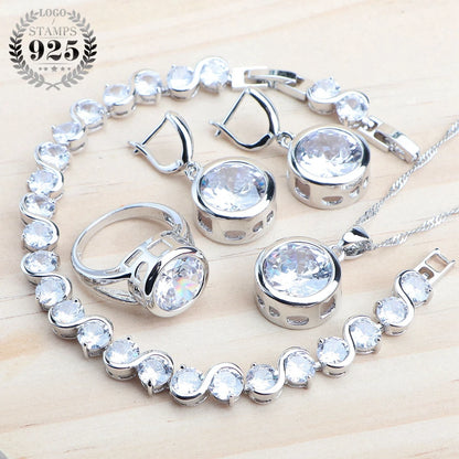 925 Sterling Silver Jewelry Sets, natural magic rainbow zircon, earrings, ring, bracelets, pendant, wedding necklace set.
925 Sterling Silver Jewelry Sets, bridal jewelry, magic rainbow zircon, earrings, ring, bracelets, pendant, wedding necklace, ftf fashion, mode ftf, FTF Market UK