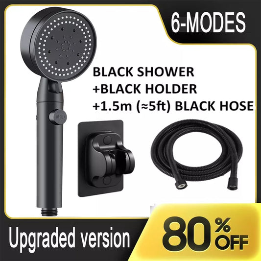 Luxury Chrome Shower Head With Detachable Hose FTF Market