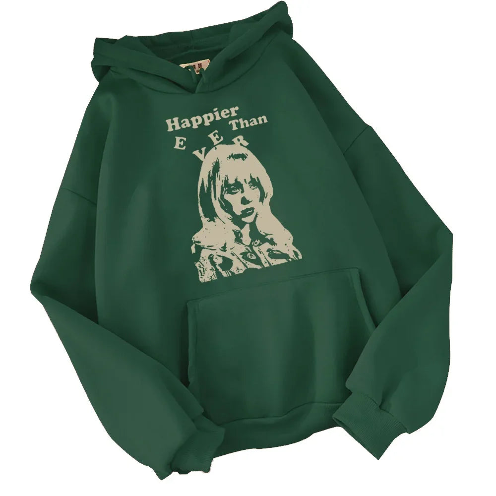 Ever Happy of Ever Hooded Sweatshirt, personalized hooded top, neutral streetwear, music album fan gift, casual hoodie. Ever Happy Hooded Sweatshirt, personalized hooded top, neutral streetwear, music album fan gift, casual hoodie