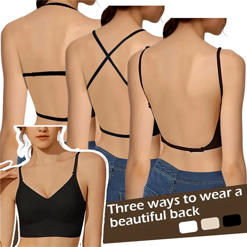 Seamless wire free push up bra with skin-friendly moulded cups – lightweight and breathable, no seams