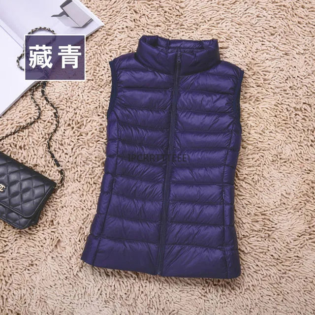 2023 New Women Sleeveless Slim Ultra Light Down Jacket, portable, lightweight vest, windproof, warm waistcoat, women's gift, ftf fashion, Ultra Light Down Jacket, sleeveless women's jacket, slim fit jacket, portable lightweight vest, windproof warm waistcoat, women's fashion, autumn winter wear, lightweight women's vest, cozy winter jacket, fashionable winter vest, women's outerwear, ftf fashion