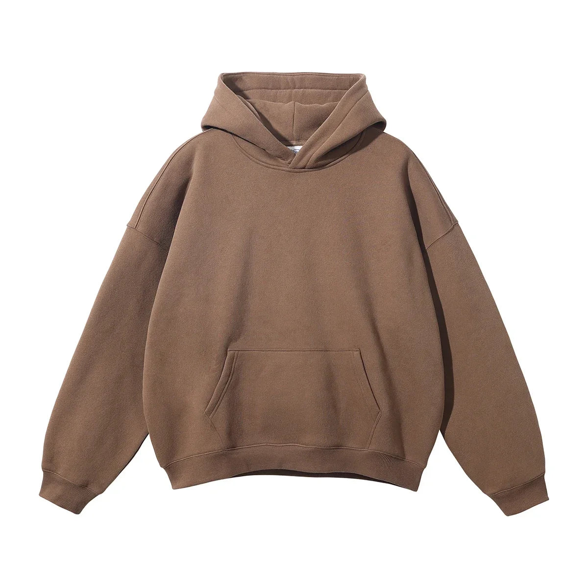 Brown hoodie on a white background