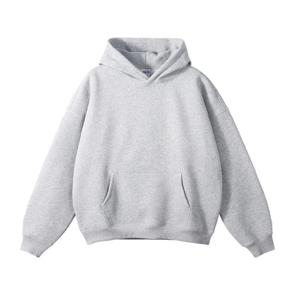 Gray hoodie on a white background