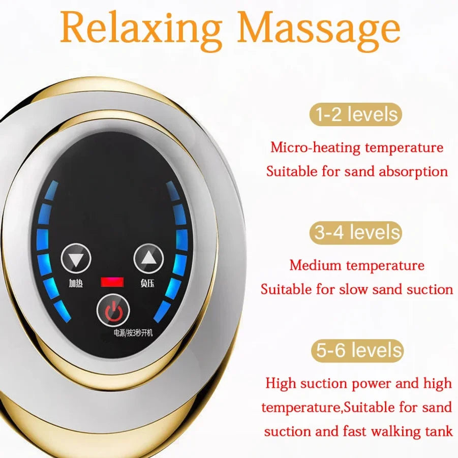 Electric Cupping Massager Used on Thigh – Anti-Cellulite Heat Suction Home Use