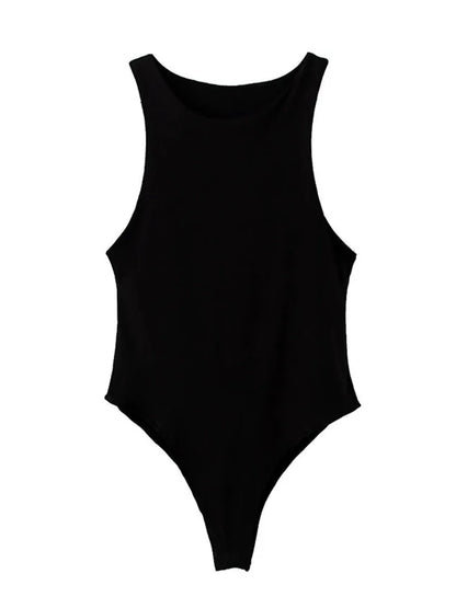 Black swimsuit on a white background