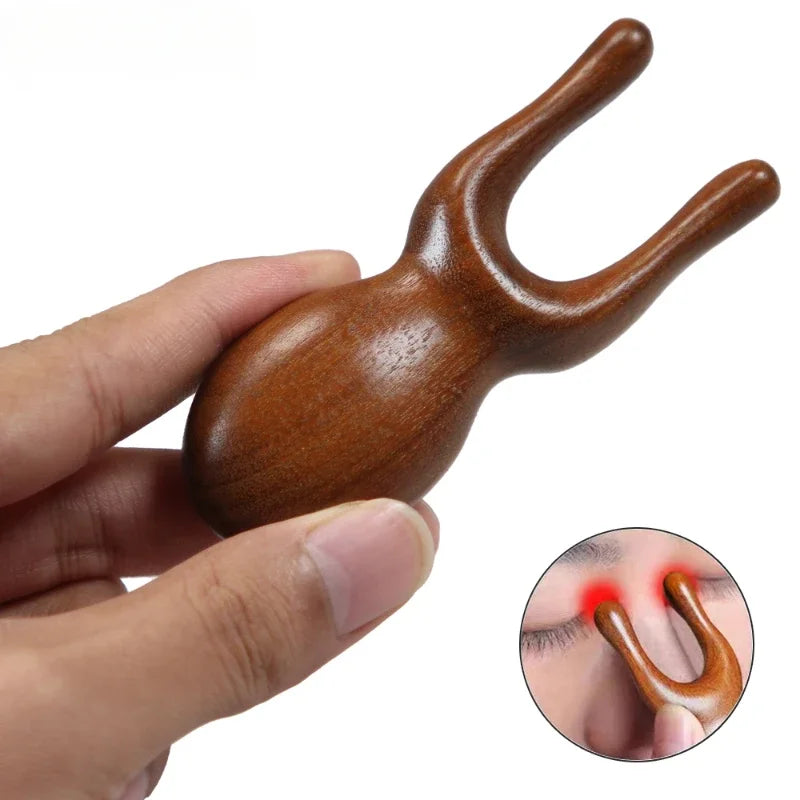 Sandalwood Gua Sha Massage Tool – Promotes Skin Absorption with Facial Masks, Oil & Eye Mask