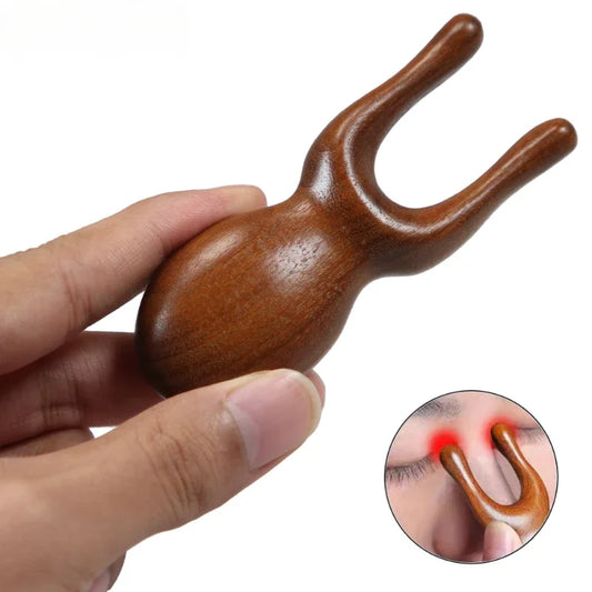 Sandalwood Gua Sha Massage Tool – Promotes Skin Absorption with Facial Masks, Oil & Eye Mask