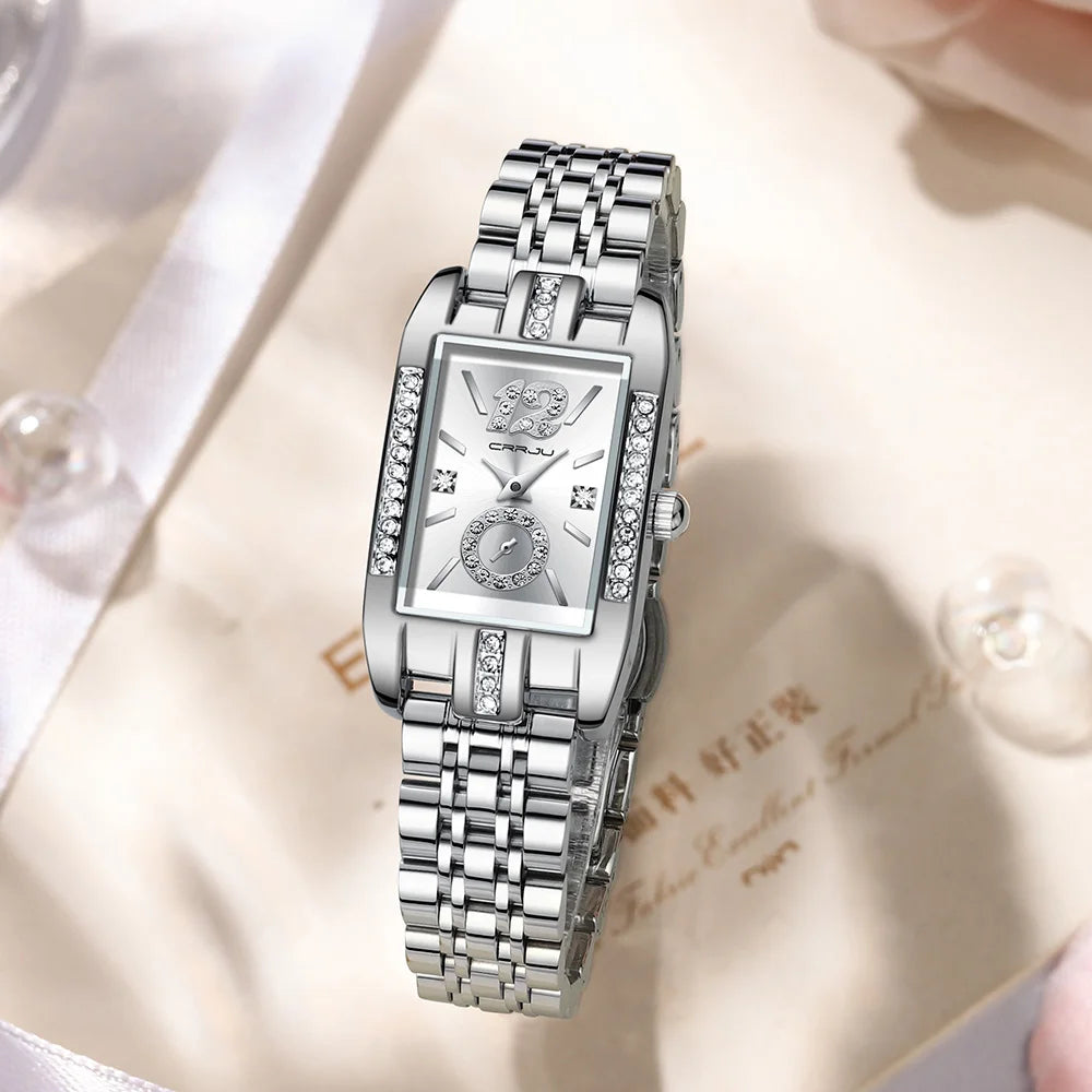 Elegant Rhinestone Quartz Wristwatch for Women