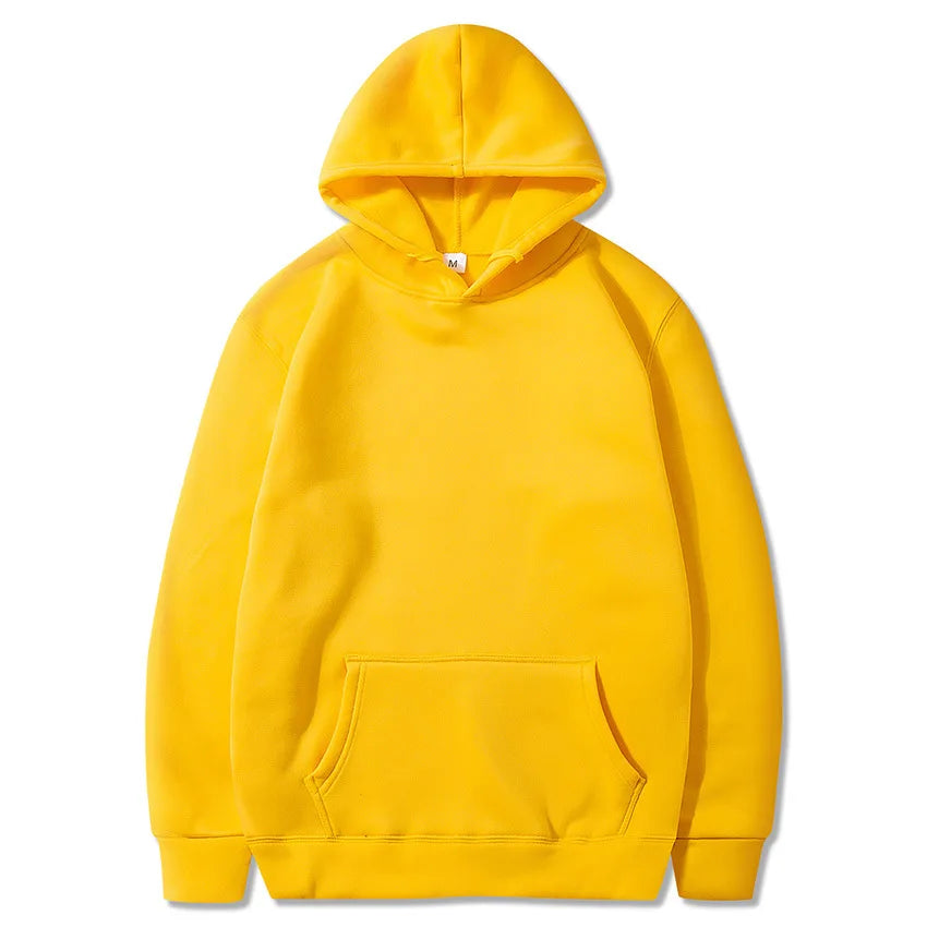 Yellow hoodie on a white background