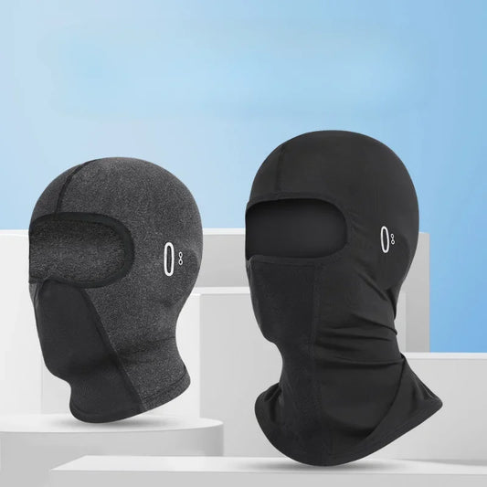 Unisex breathable ice silk balaclava for summer cycling and motorcycle riding