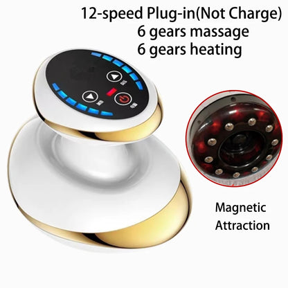 Electric Gua Sha Scraping Massager on Back – Deep Heat Suction Anti-Cellulite