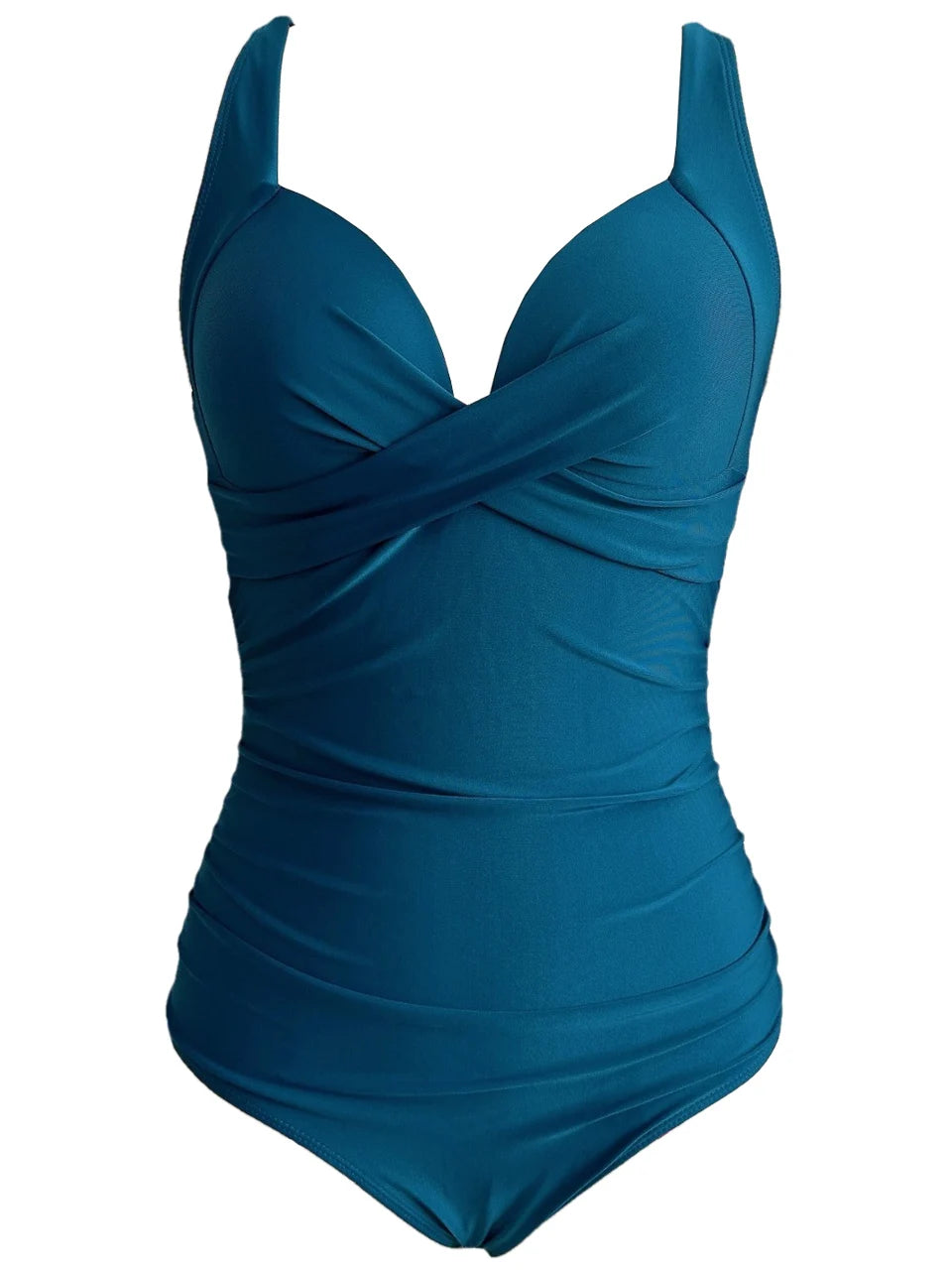 Blue swimsuit on a white background