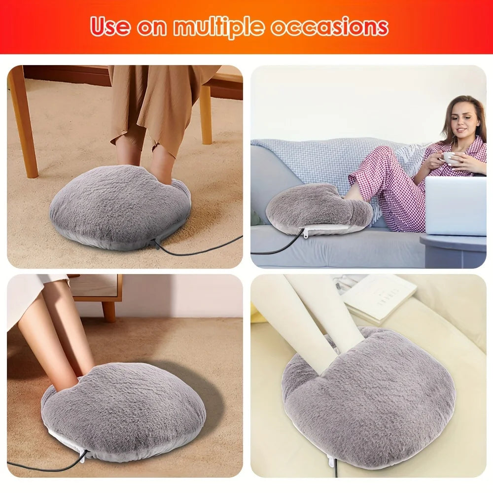 USB electric foot warmer, constant temperature, soft goose down, washable, winter warmth, bedroom essential. USB Electric Foot Warmer, Constant Temperature Heating, Soft Goose Down Foot Warmer, Washable Winter Foot Heater, 5V Foot Warmer, Bedroom Foot Warmer, Cozy Foot Heater, Portable USB Foot Warmer, Winter Foot Heating Pad.