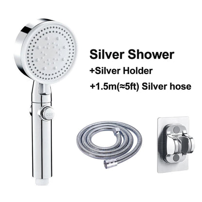 Luxury Chrome Shower Head With Detachable Hose FTF Market