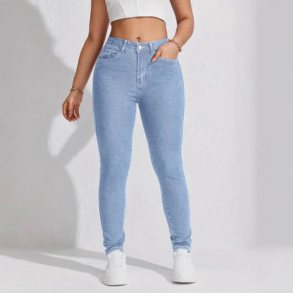 High-Waist Skinny Jeans – Hip-Lift Pencil Cut