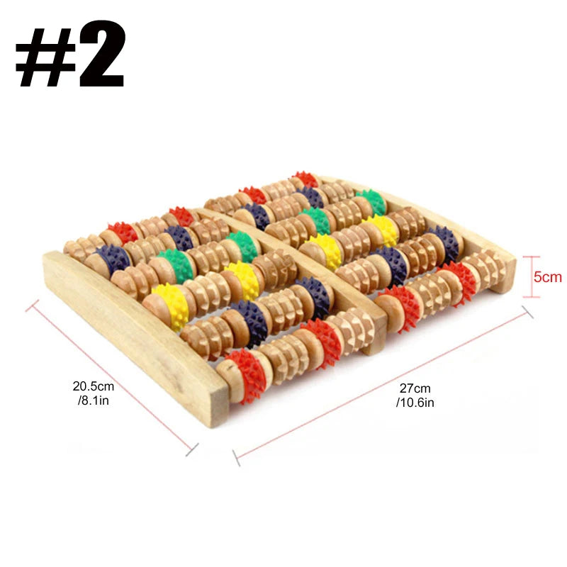 Colorful abacus with dimensions on a white background