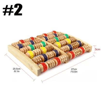 Colorful abacus with dimensions on a white background